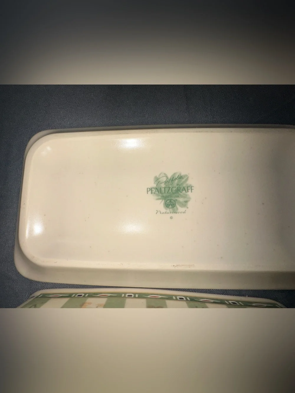 Pfaltzgraff Naturewood 1/4 LB Covered Butter Dish